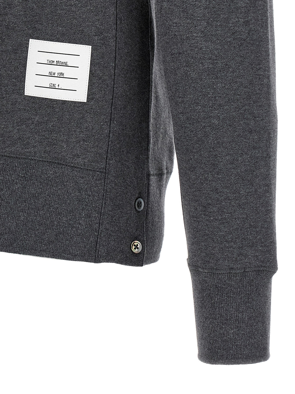 Thom Browne Gray Cotton Sweatshirt