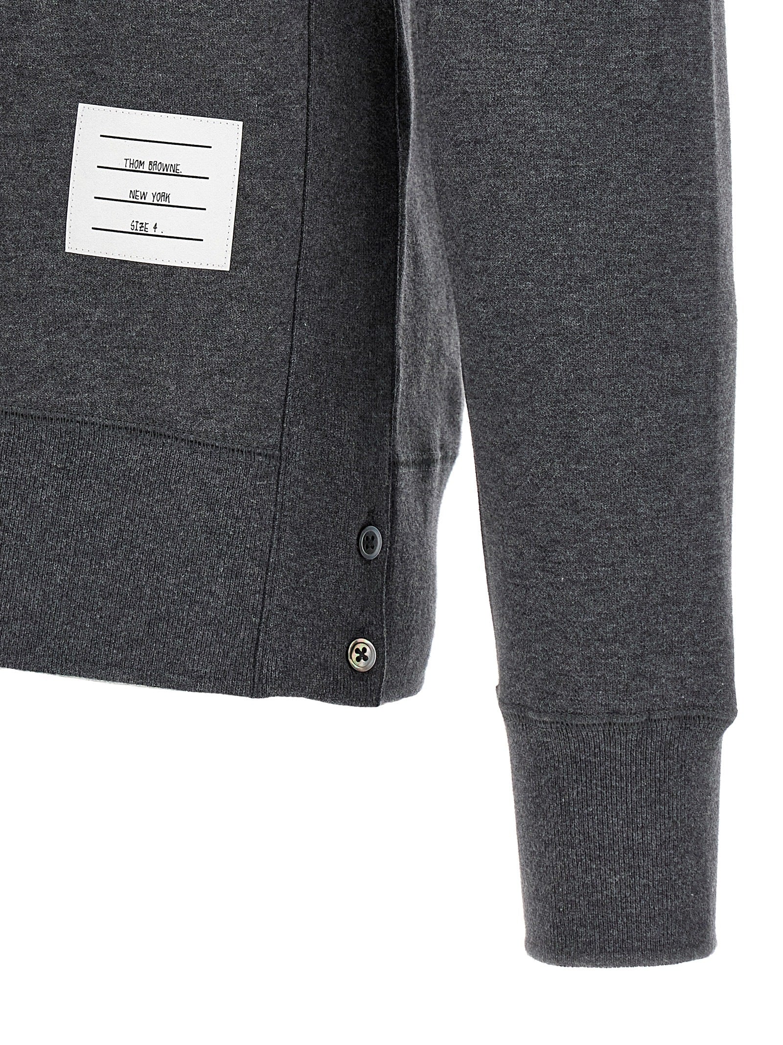 Thom Browne Gray Cotton Sweatshirt