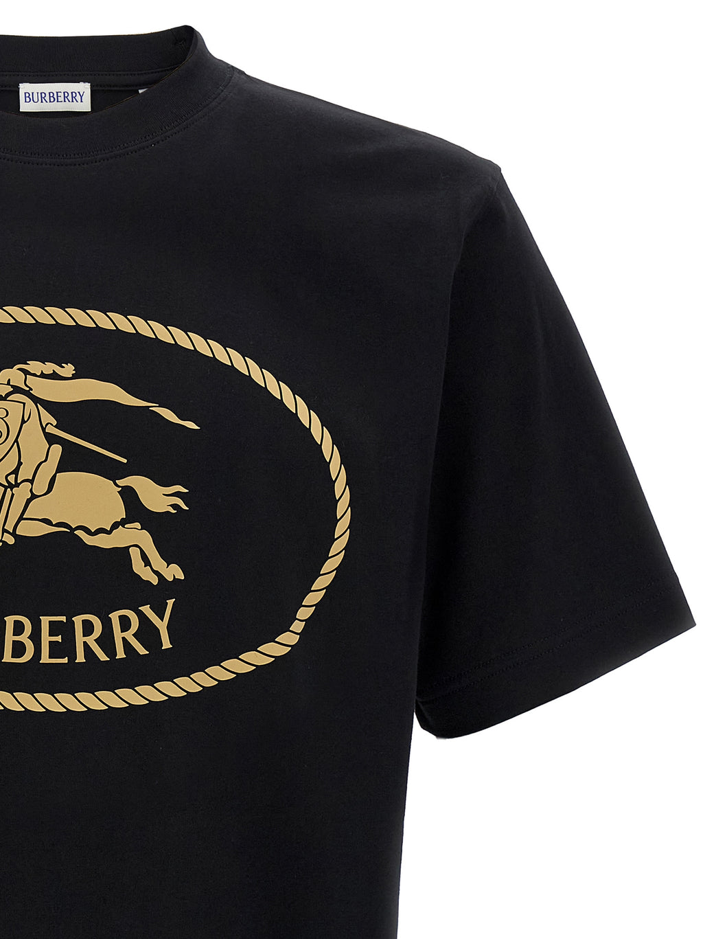 Burberry Black Cotton T-Shirt