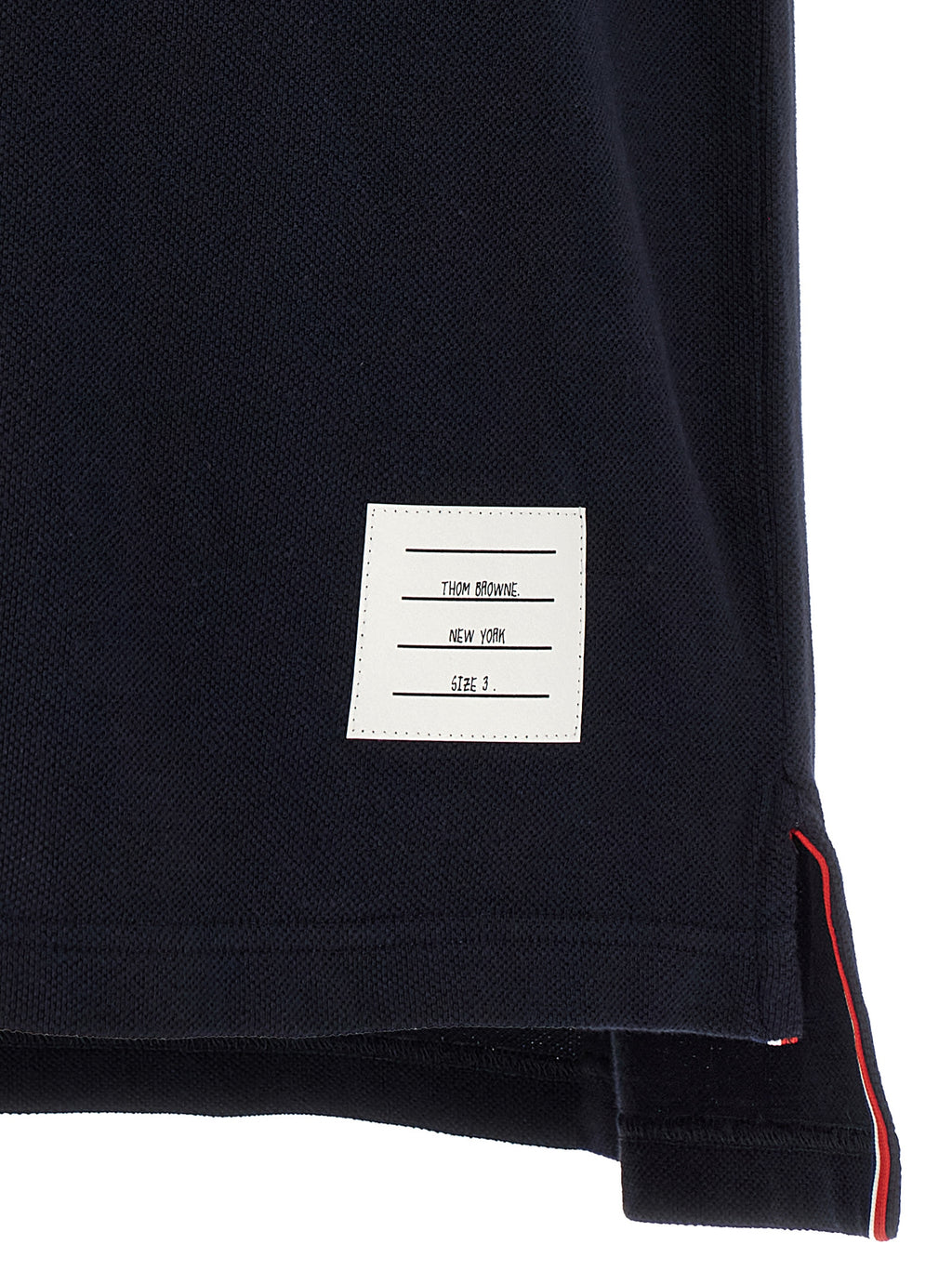Thom Browne Blue Cotton Polo Shirt