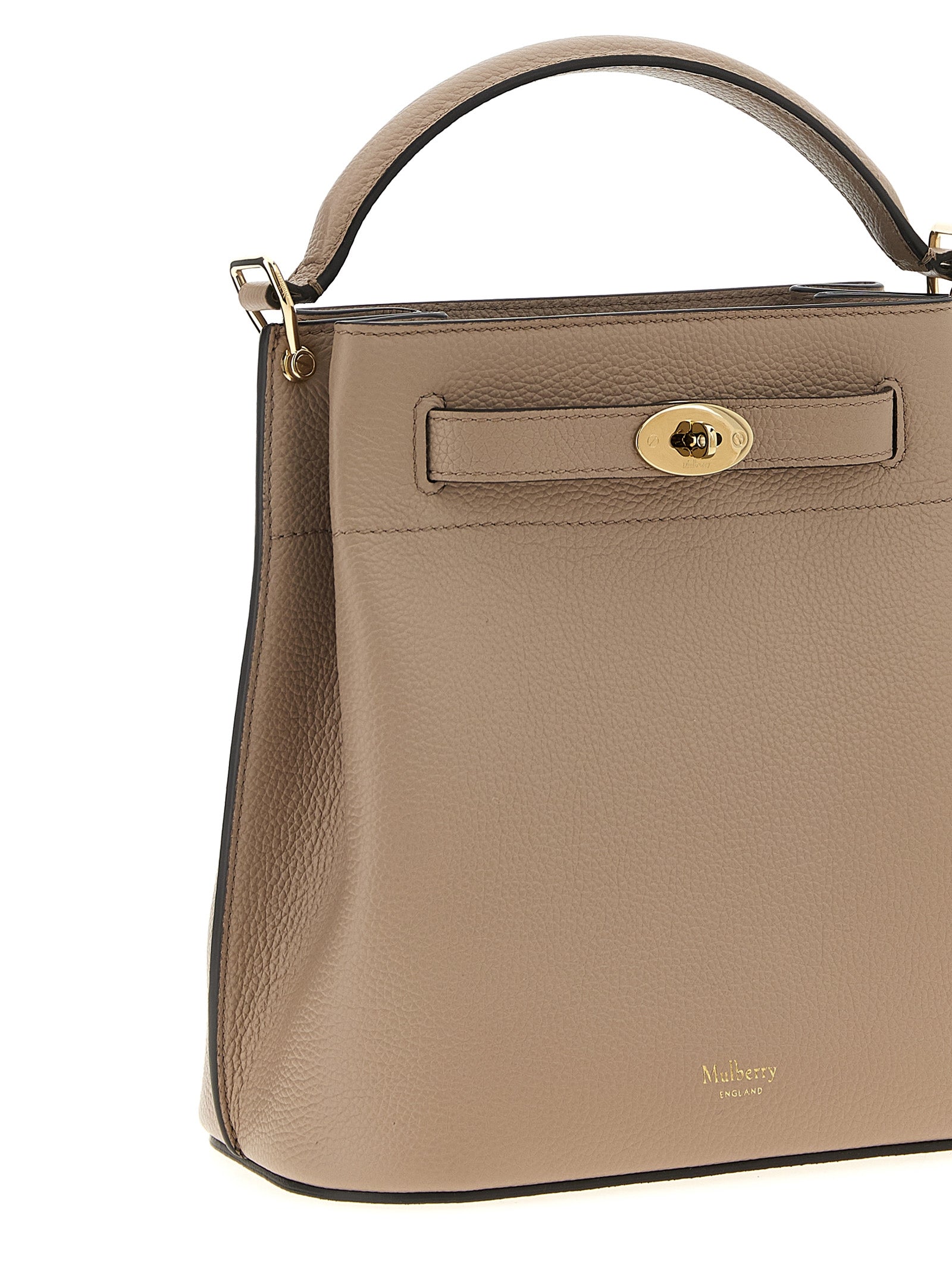 Mulberry Gray Calfskin Crossbody Bag
