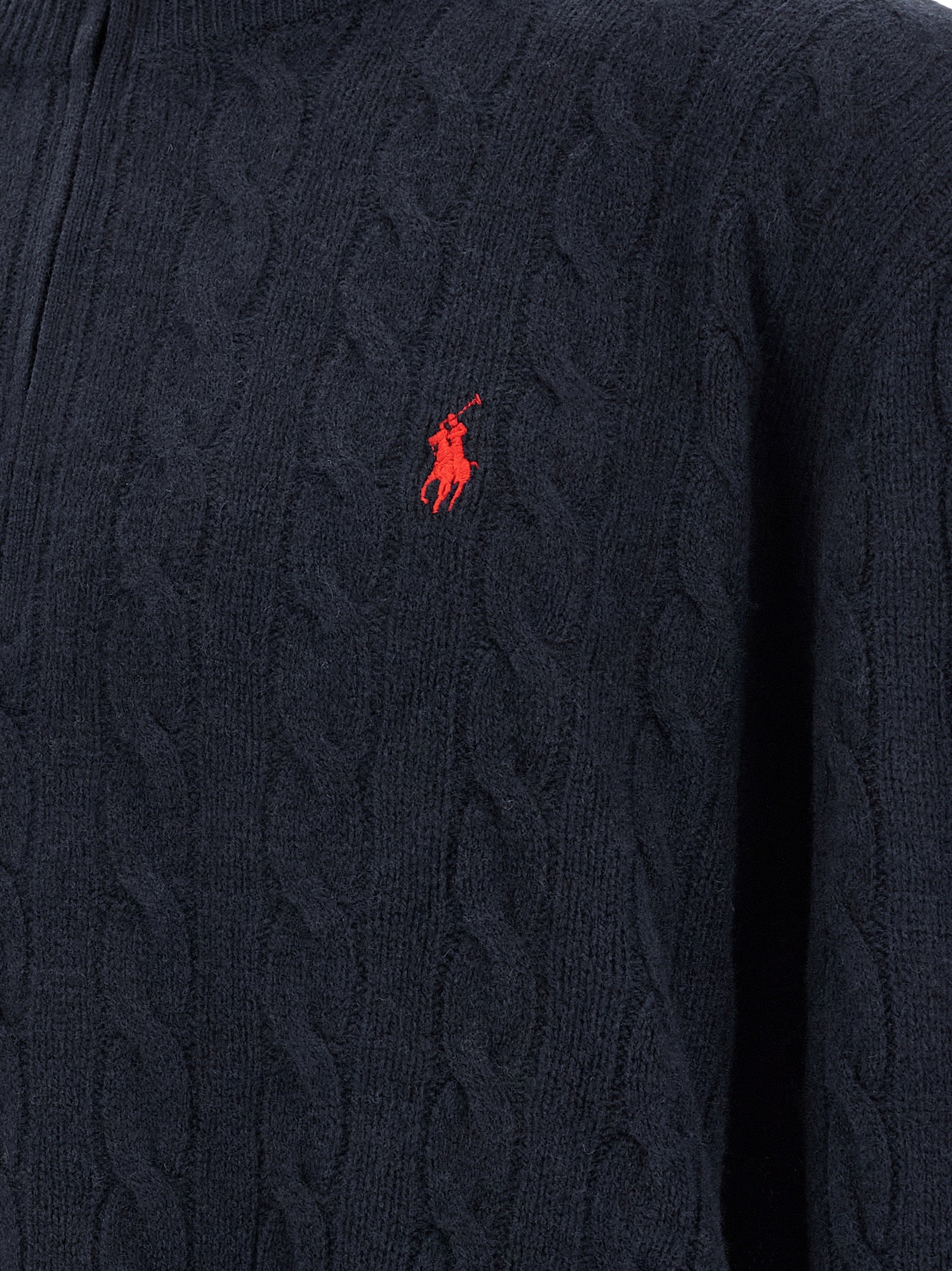 Polo Ralph Lauren Blue Wool Cardigan