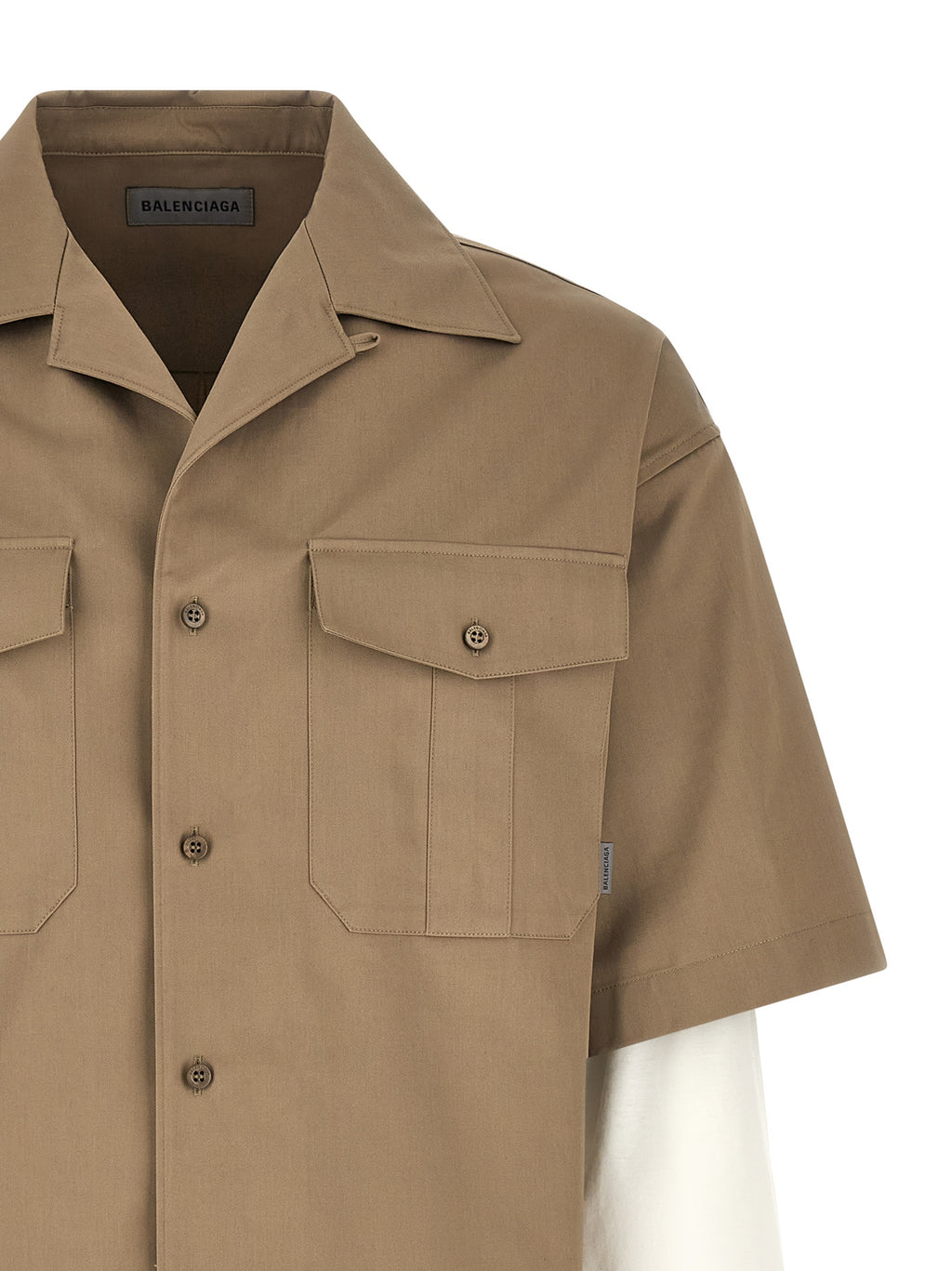 Balenciaga Beige Cotton Blouse