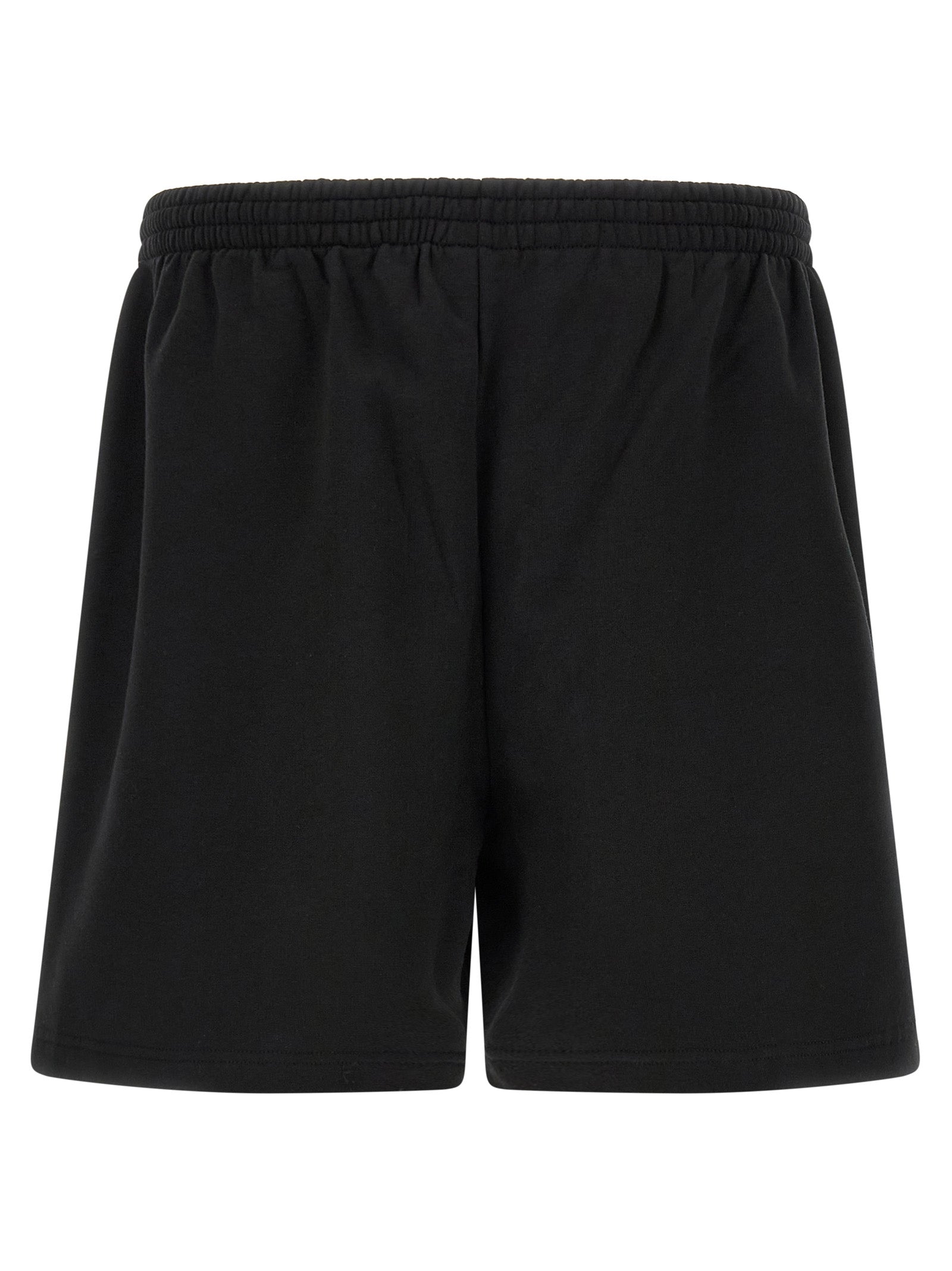 Balenciaga Black Cotton Bermuda Shorts