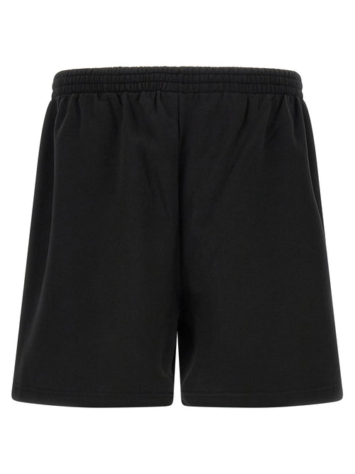 Balenciaga Black Cotton Bermuda Shorts