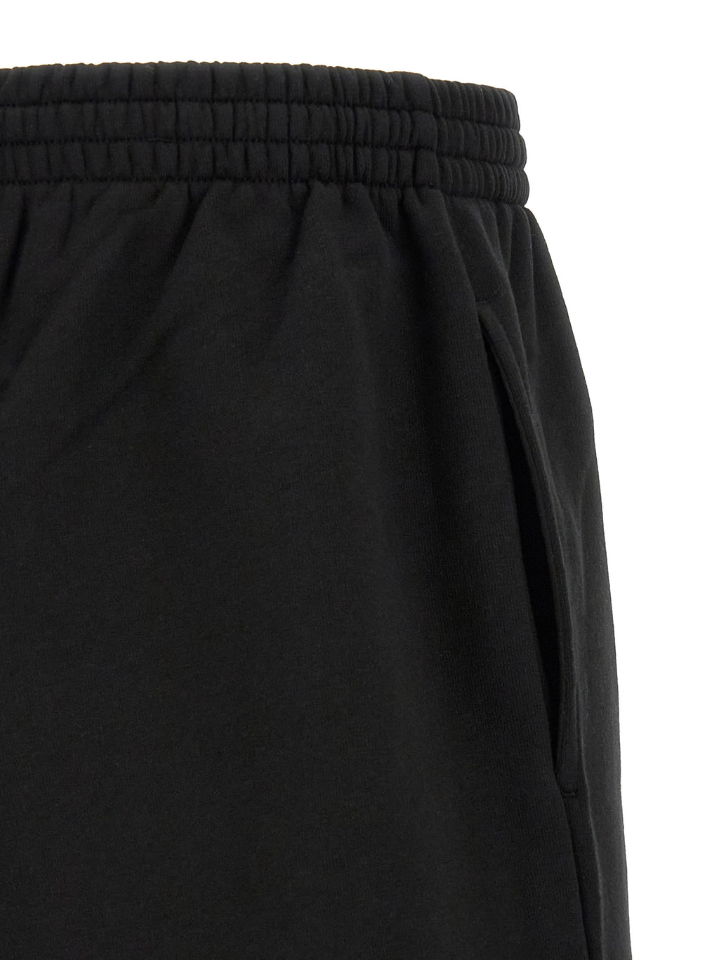 Balenciaga Black Cotton Bermuda Shorts