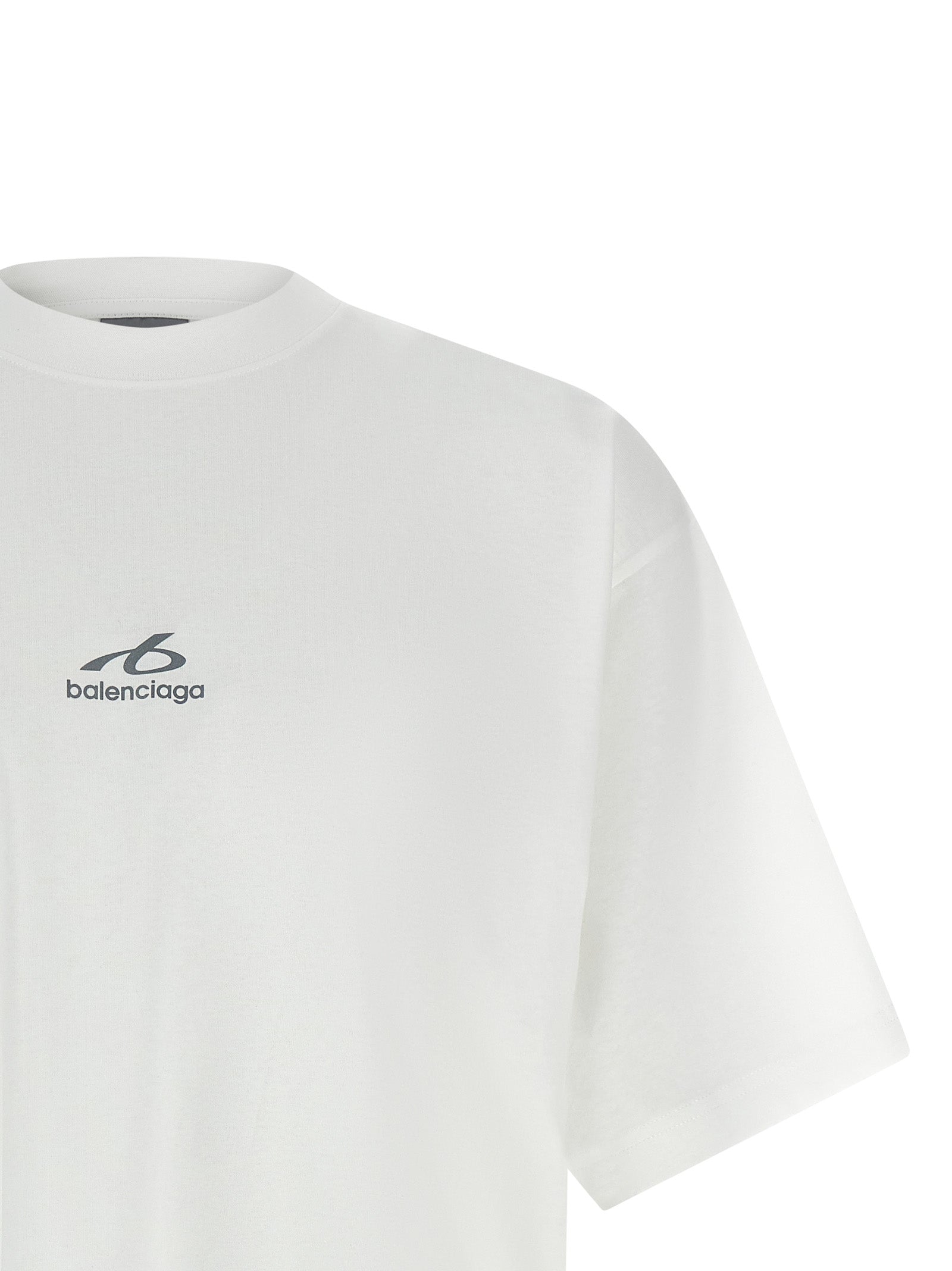 Balenciaga White Cotton T-Shirt