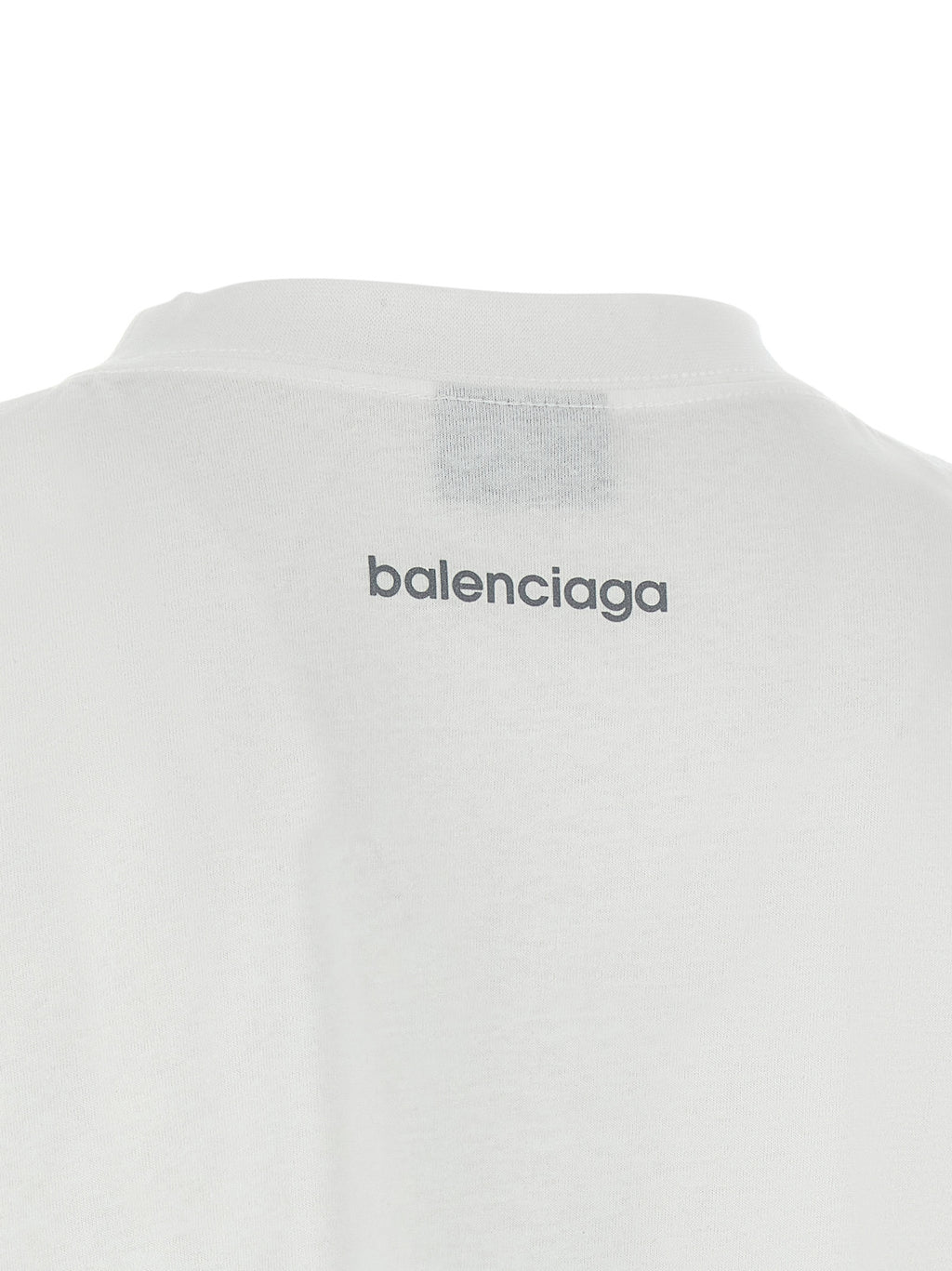 Balenciaga White Cotton T-Shirt