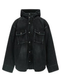 Balenciaga Black Cotton Denim Jacket