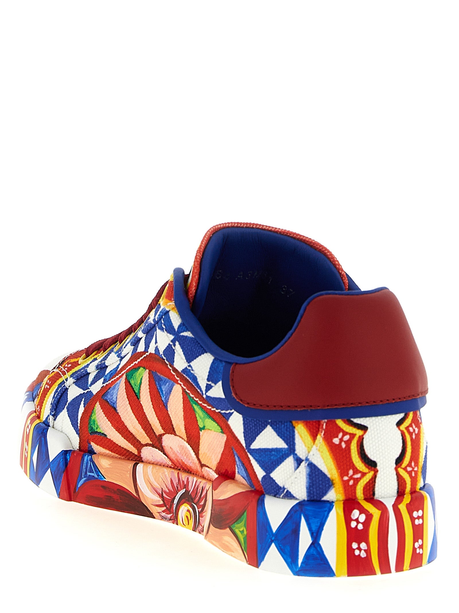 Dolce & Gabbana Multicolor Cotton Low Top Sneakers