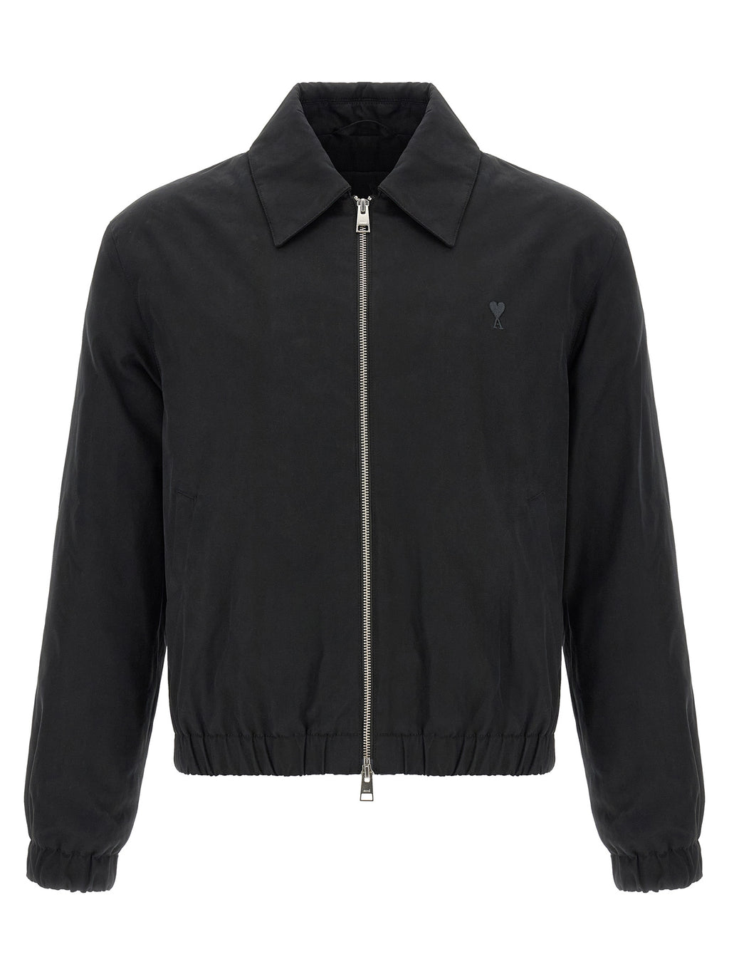 Ami Paris Black Cotton Bomber