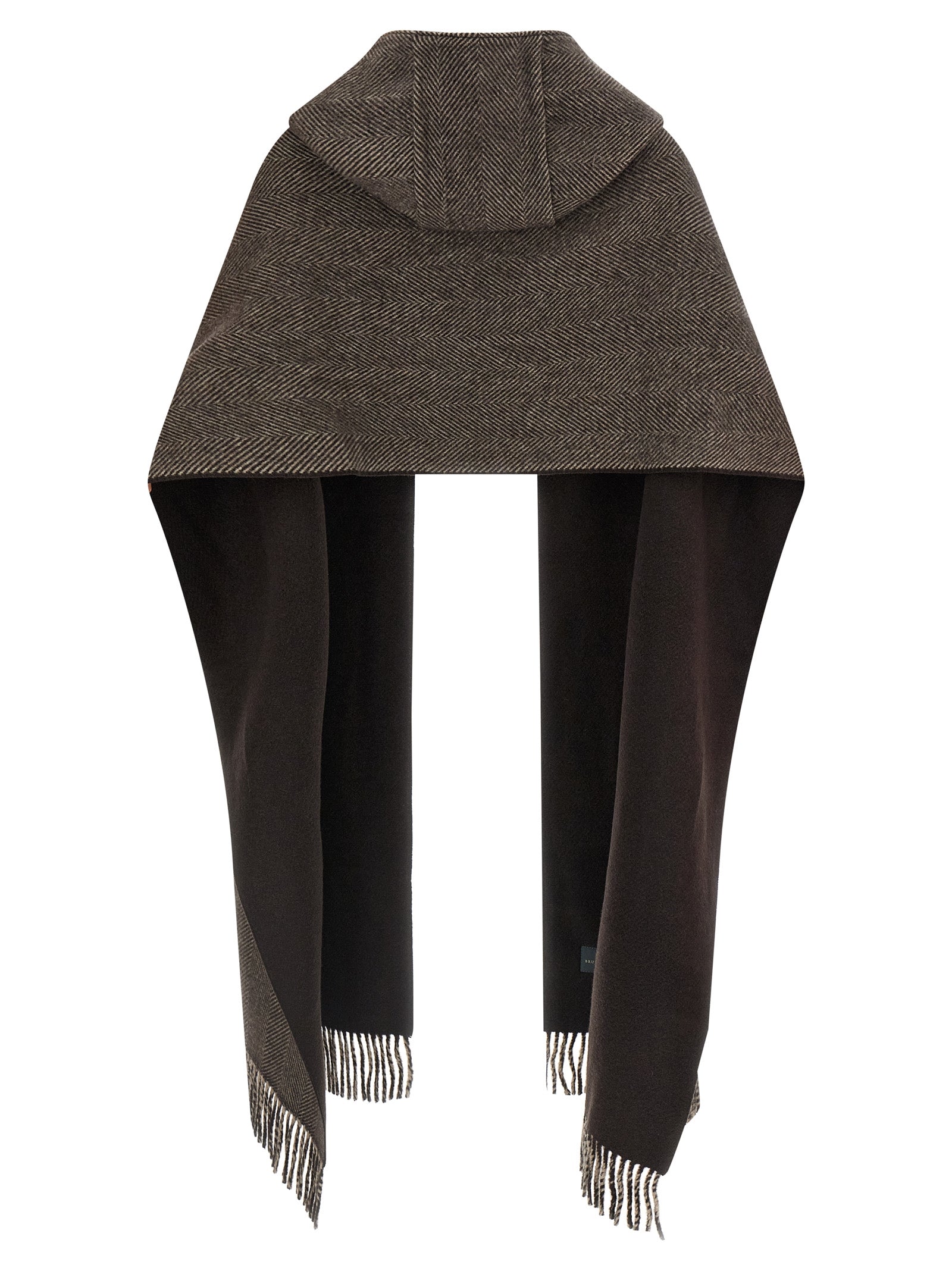 Brunello Cucinelli Brown Cashmere Scarf