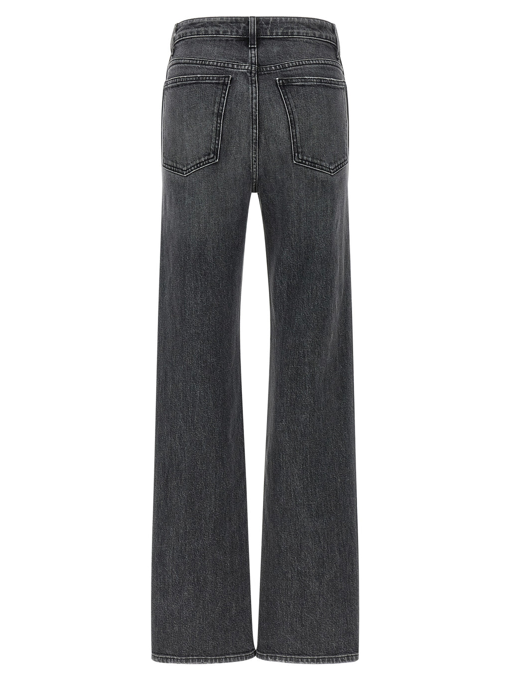 Khaite Gray Cotton Straight-Leg Jeans