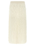 Fabiana Filippi White Fabric Midi Skirt