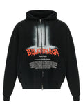 Balenciaga Black Cotton Sweatshirt