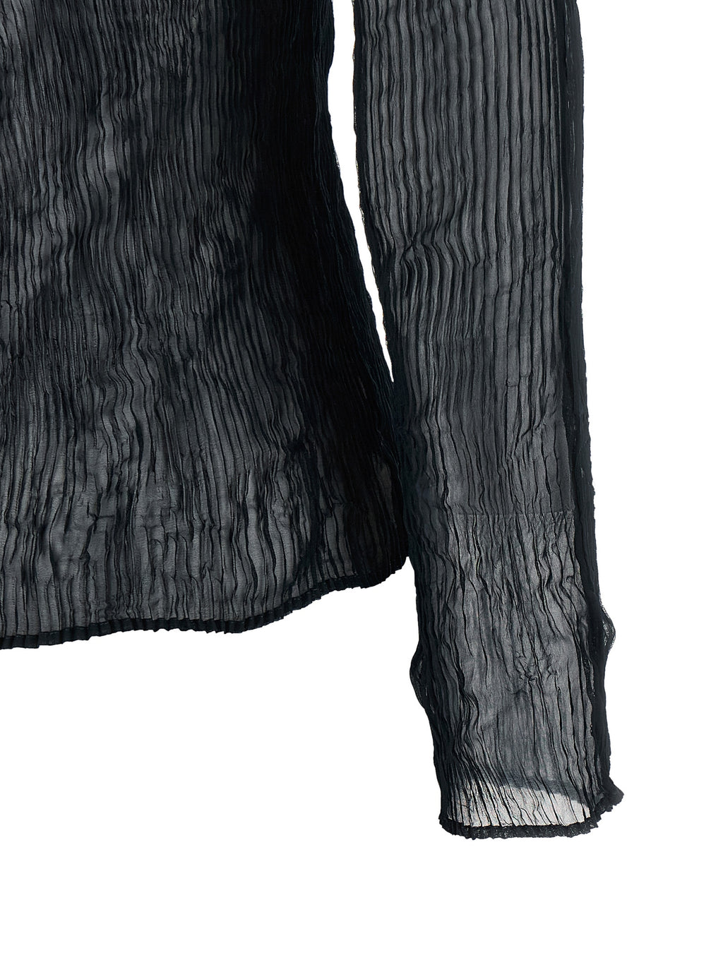 Issey Miyake Black Polyester Cardigan