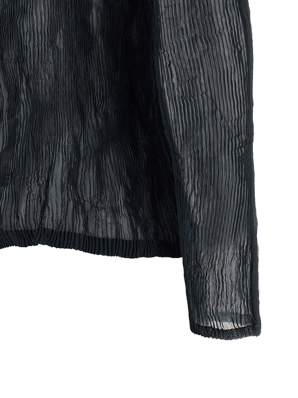 Issey Miyake Black Polyester Cardigan