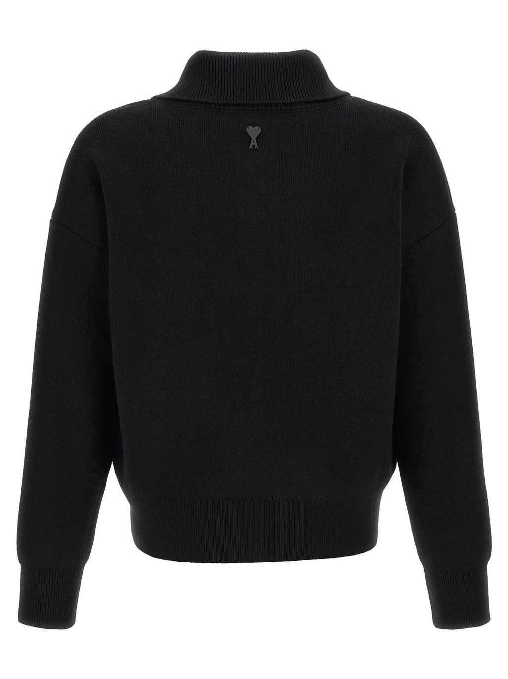 Ami Paris Black Wool Cardigan