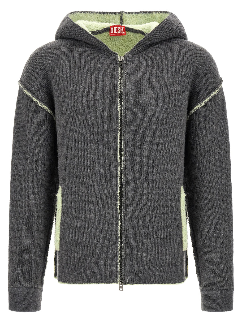 Diesel Gray Wool Sweatshirt