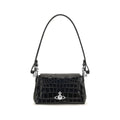 Vivienne Westwood Black Calf Leather Bos Taurus Handbag