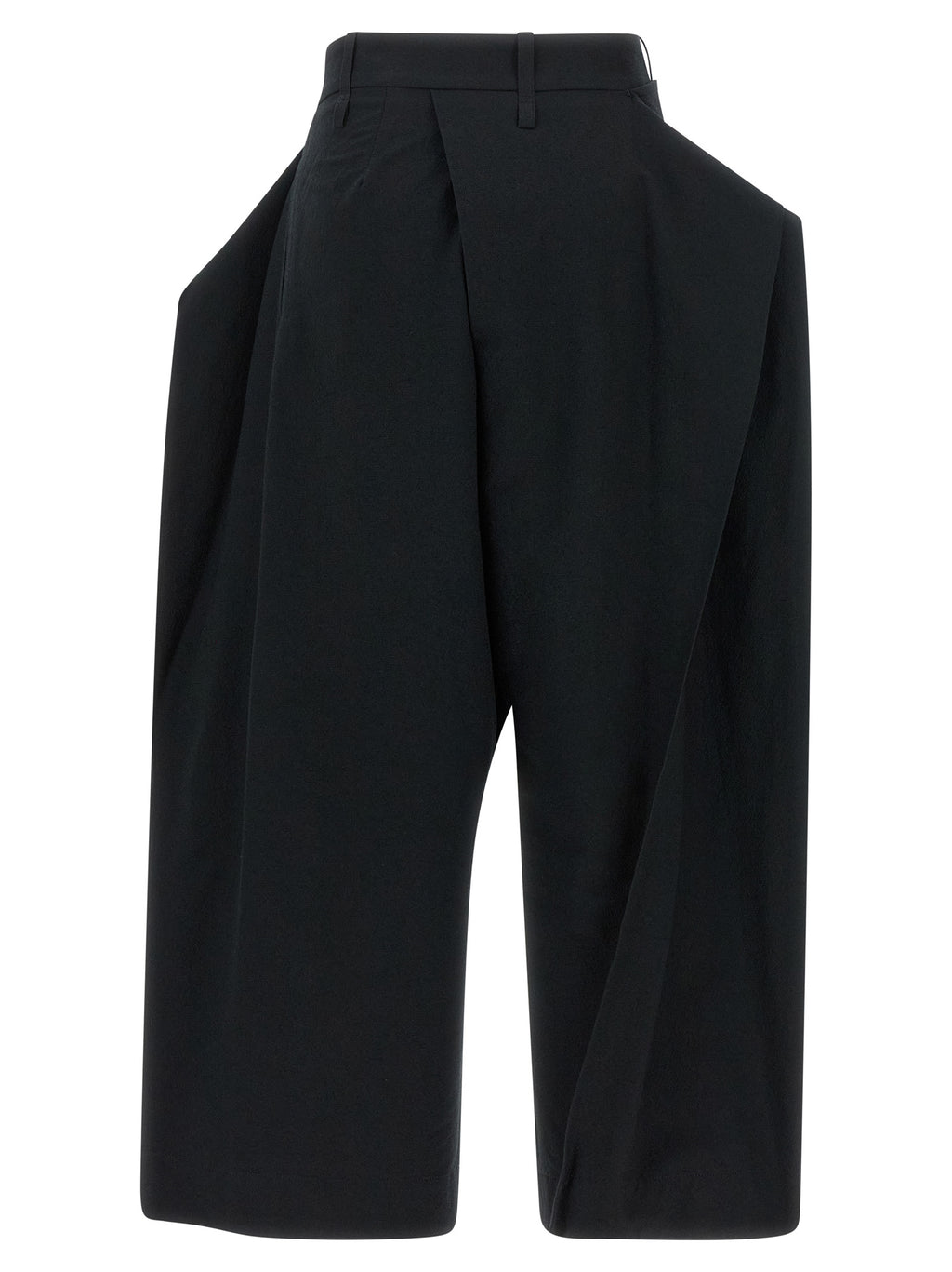 Issey Miyake Black Polyester Casual Pants