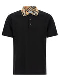 Burberry Black Cotton Polo Shirt