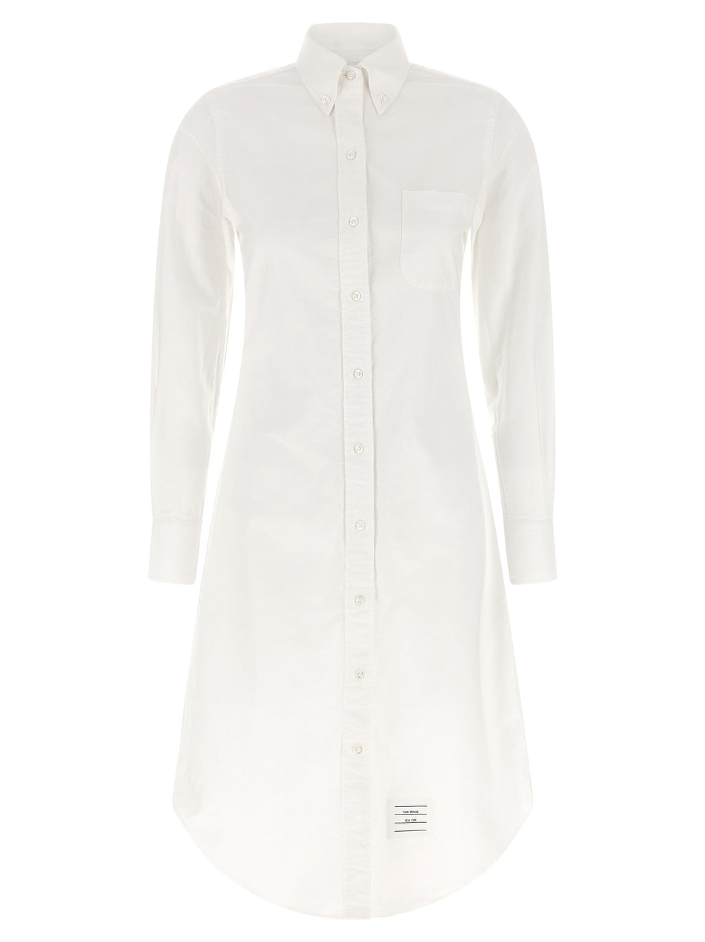 Thom Browne White Cotton Midi Skirt
