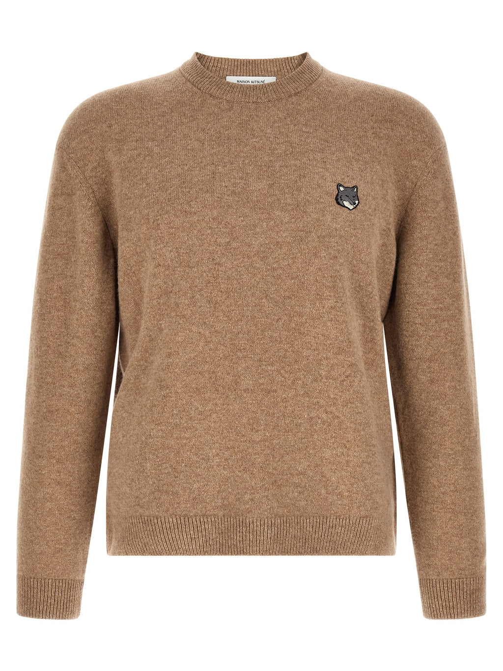 Maison Kitsuné Beige Wool Cardigan