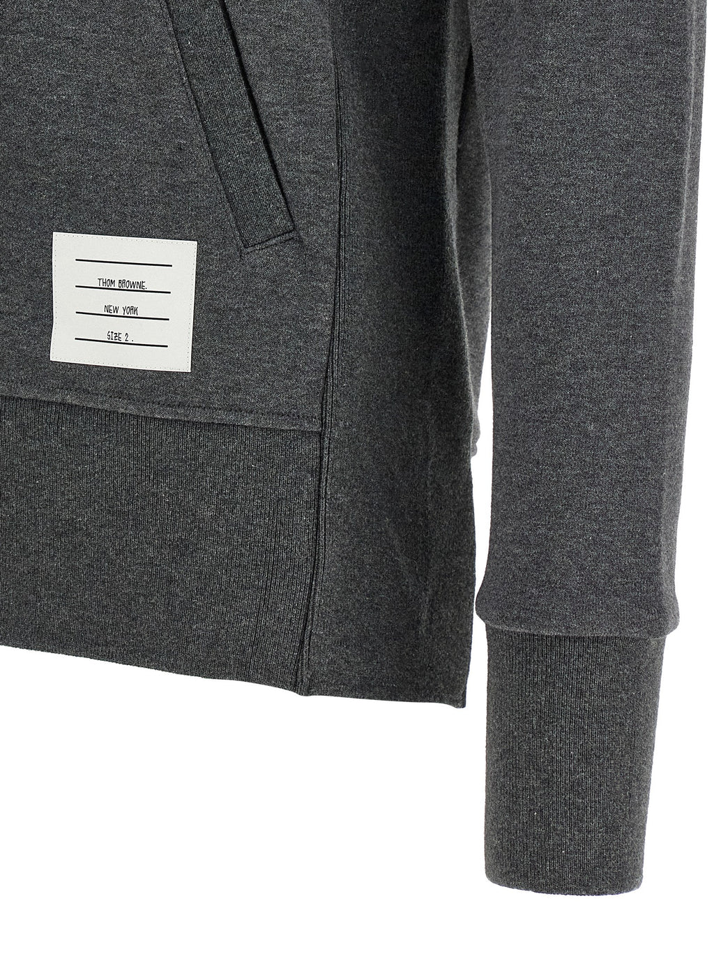Thom Browne Gray Cotton Sweatshirt