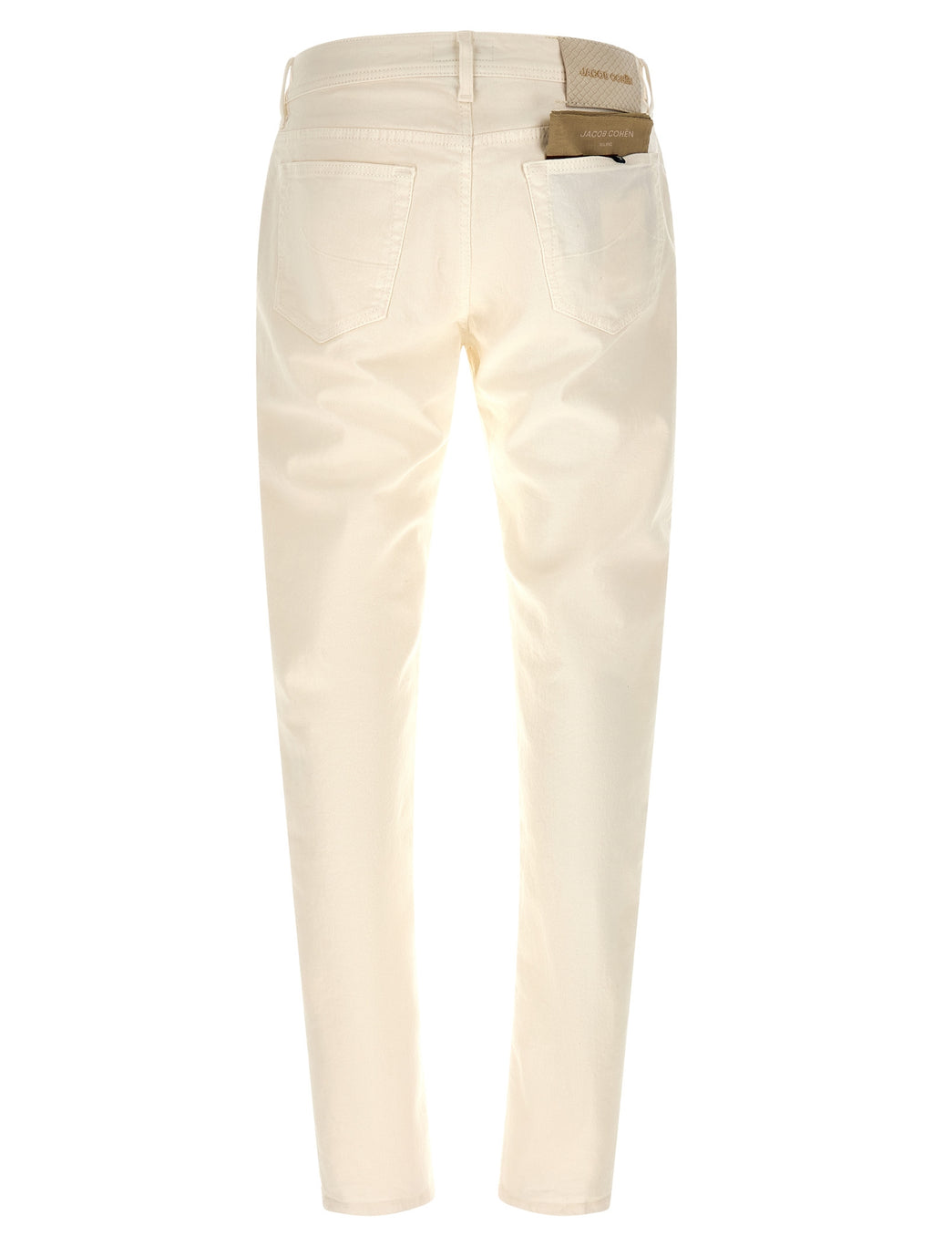 Jacob Cohen White Cotton Tapered Jeans