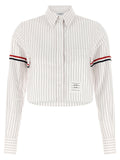 Thom Browne White Cotton Blouse