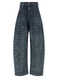 Diesel Blue Cotton High-Waisted Jean