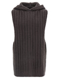 Rick Owens Gray Cashmere Sleeveles Sweater