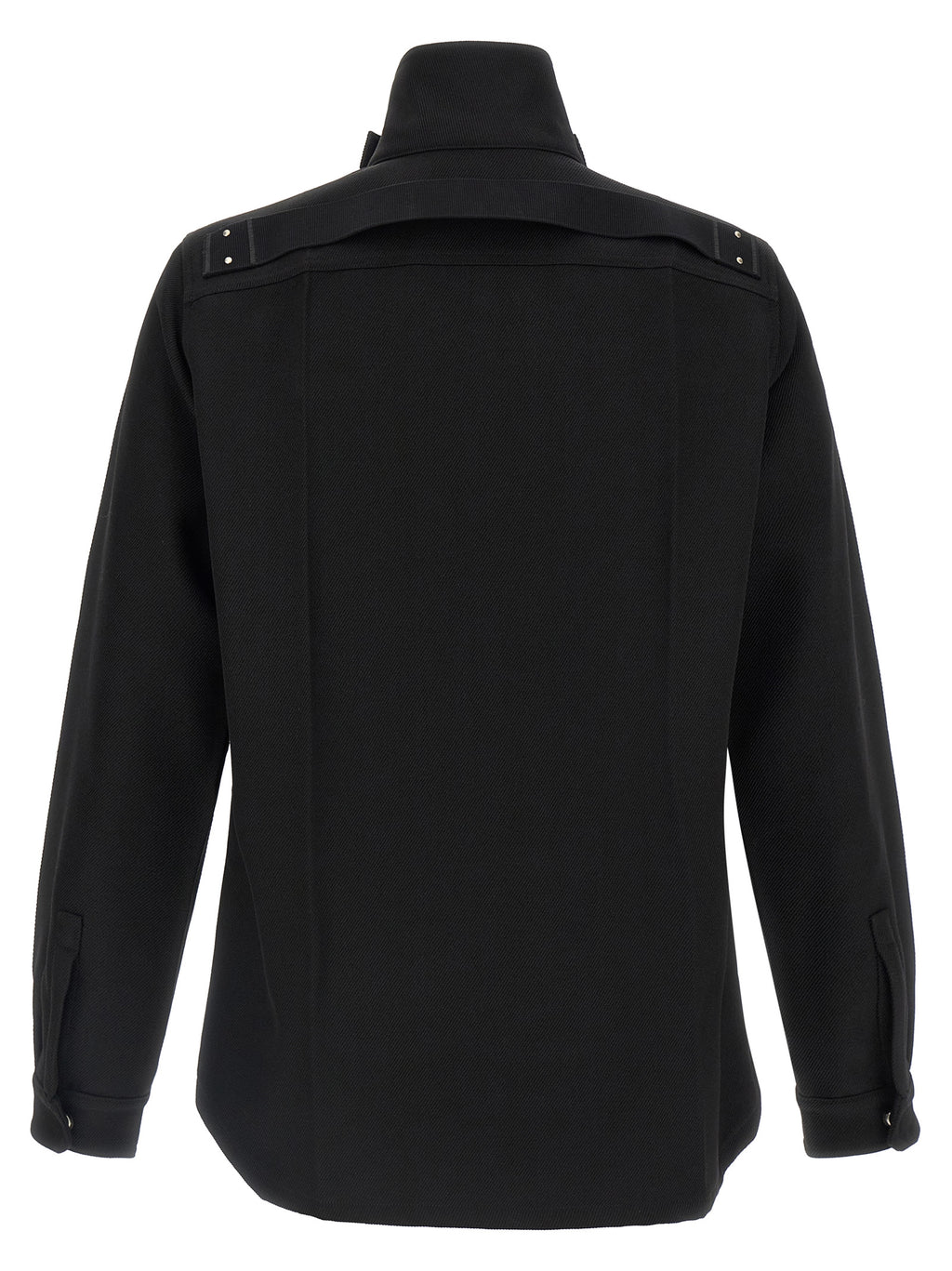 Rick Owens Black Cotton Full-Length Jacket