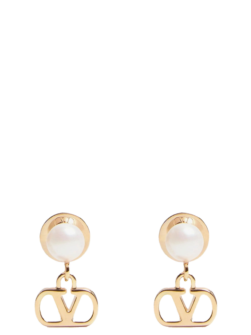 Valentino Garavani Gold Brass Earrings