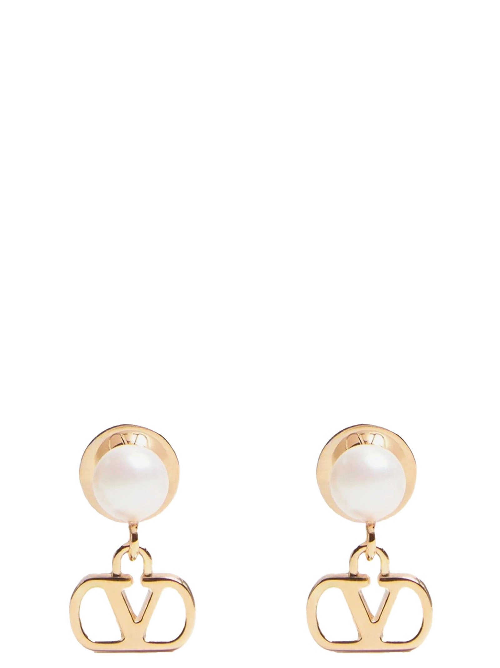 Valentino Garavani Gold Brass Earrings