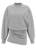 The Attico Gray Cotton Short Dress