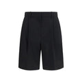 Khaite Black Wool Oves Aries Bermuda Shorts
