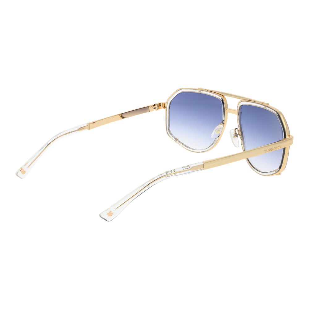 Dsquared² Gold Metal Sunglasses