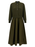 Polo Ralph Lauren Bicolor Wool Long Dress