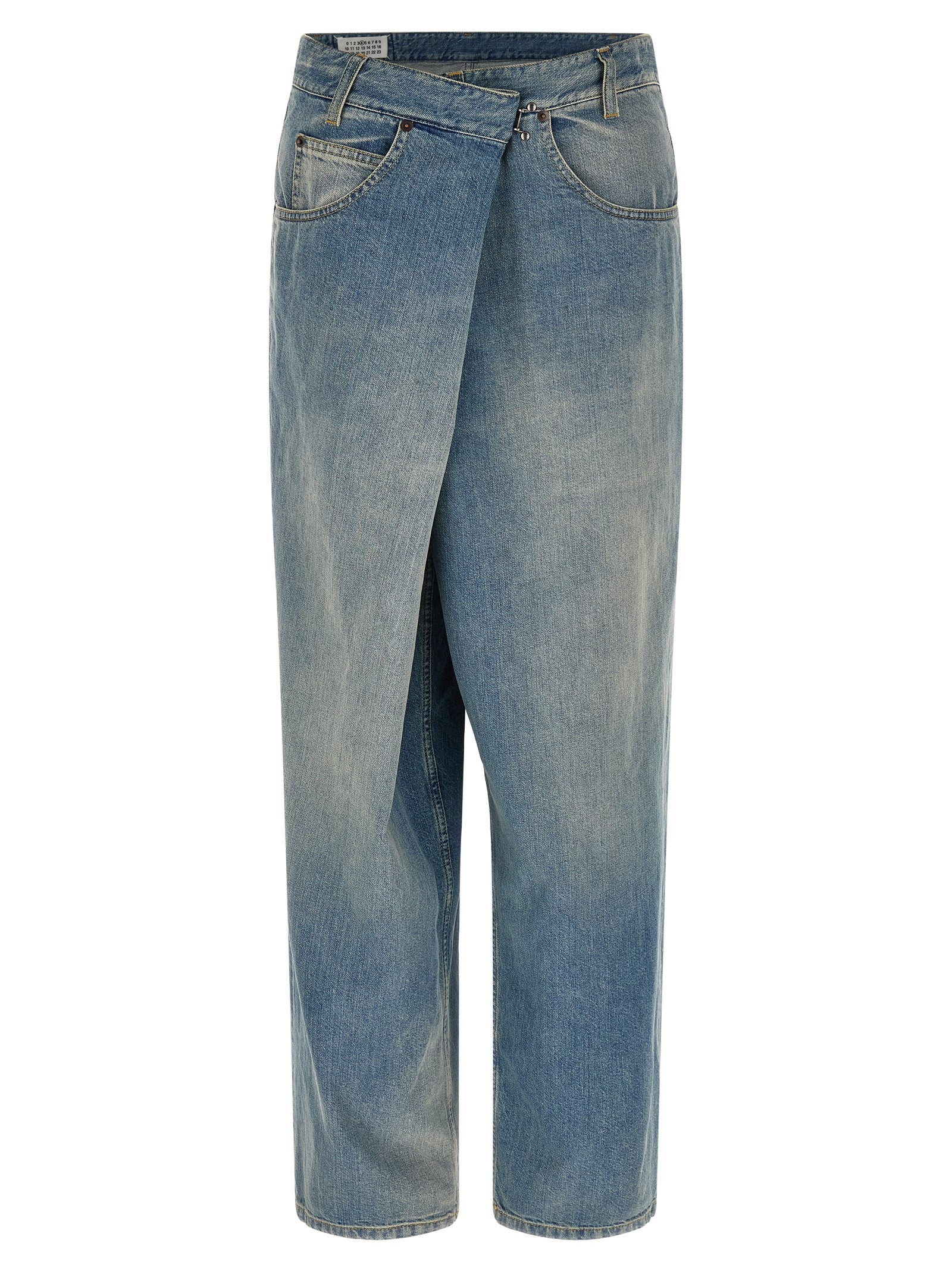 Maison Margiela Blue Cotton Straight-Leg Jeans