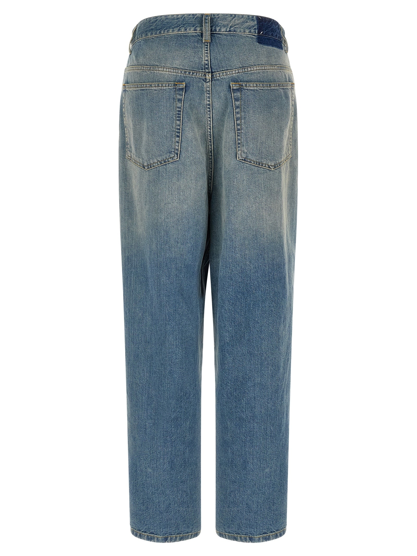 Maison Margiela Blue Cotton Straight-Leg Jeans