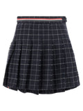 Thom Browne Blue Wool Long Skirt