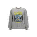 Ganni Gray Cotton Sweatshirt
