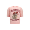 Ganni Multicolor Alpaca Vicugna Pacos T-Shirt