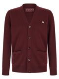 Gucci Bordeaux Cashmere Cardigan