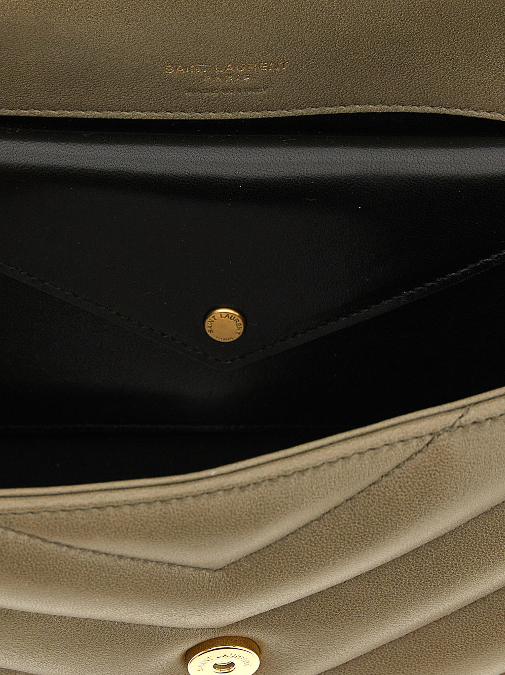 Saint Laurent Bicolor Lamb Leather Shoulder Bag