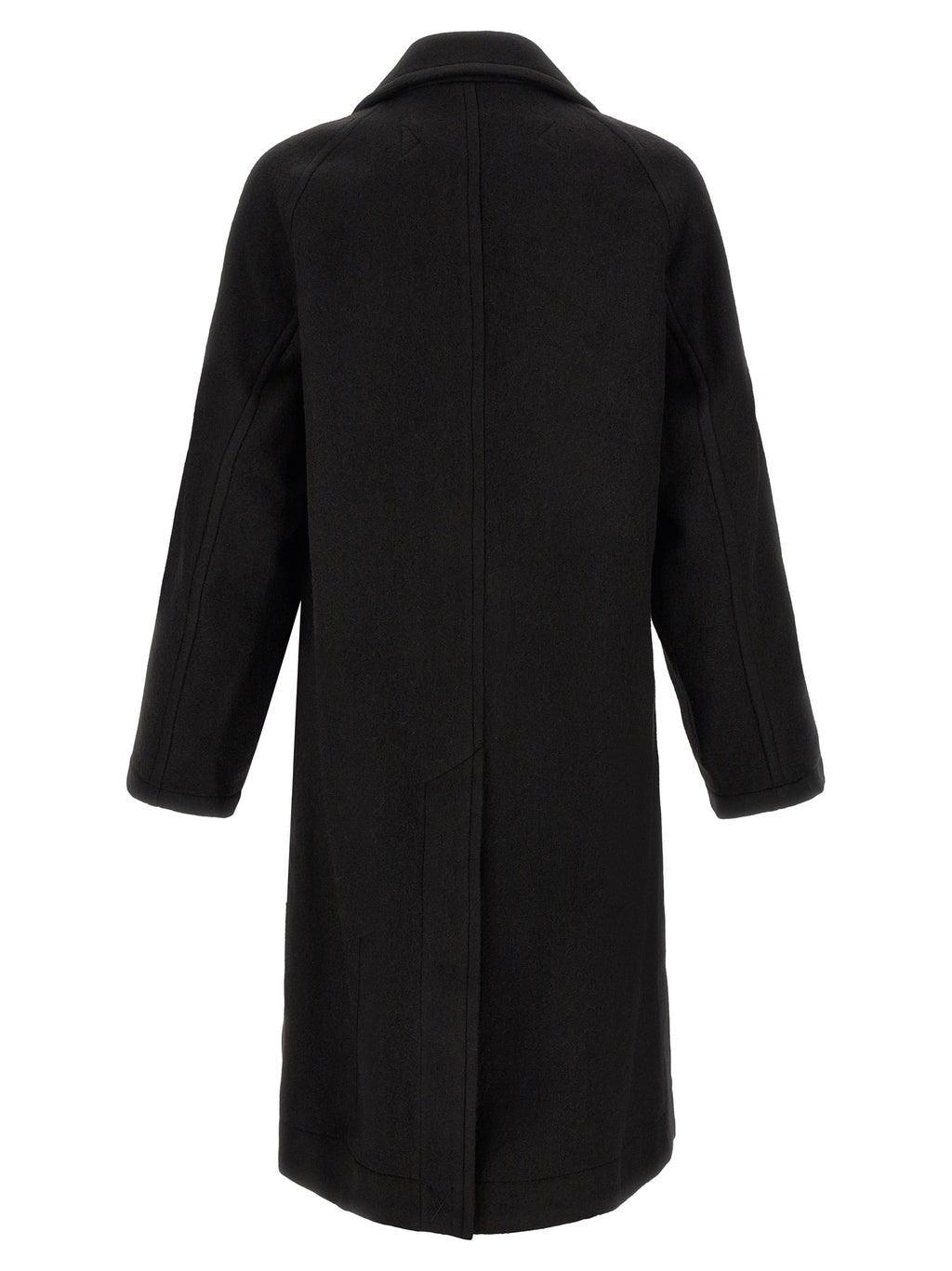 Lemaire Black Wool Coat