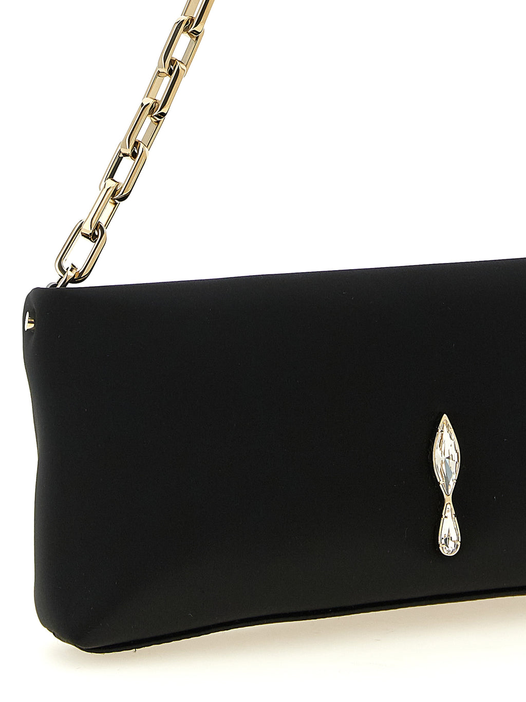 Christian Louboutin Black Elastane Clutch Bag