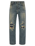 Maison Margiela Blue Cotton Straight-Leg Jeans